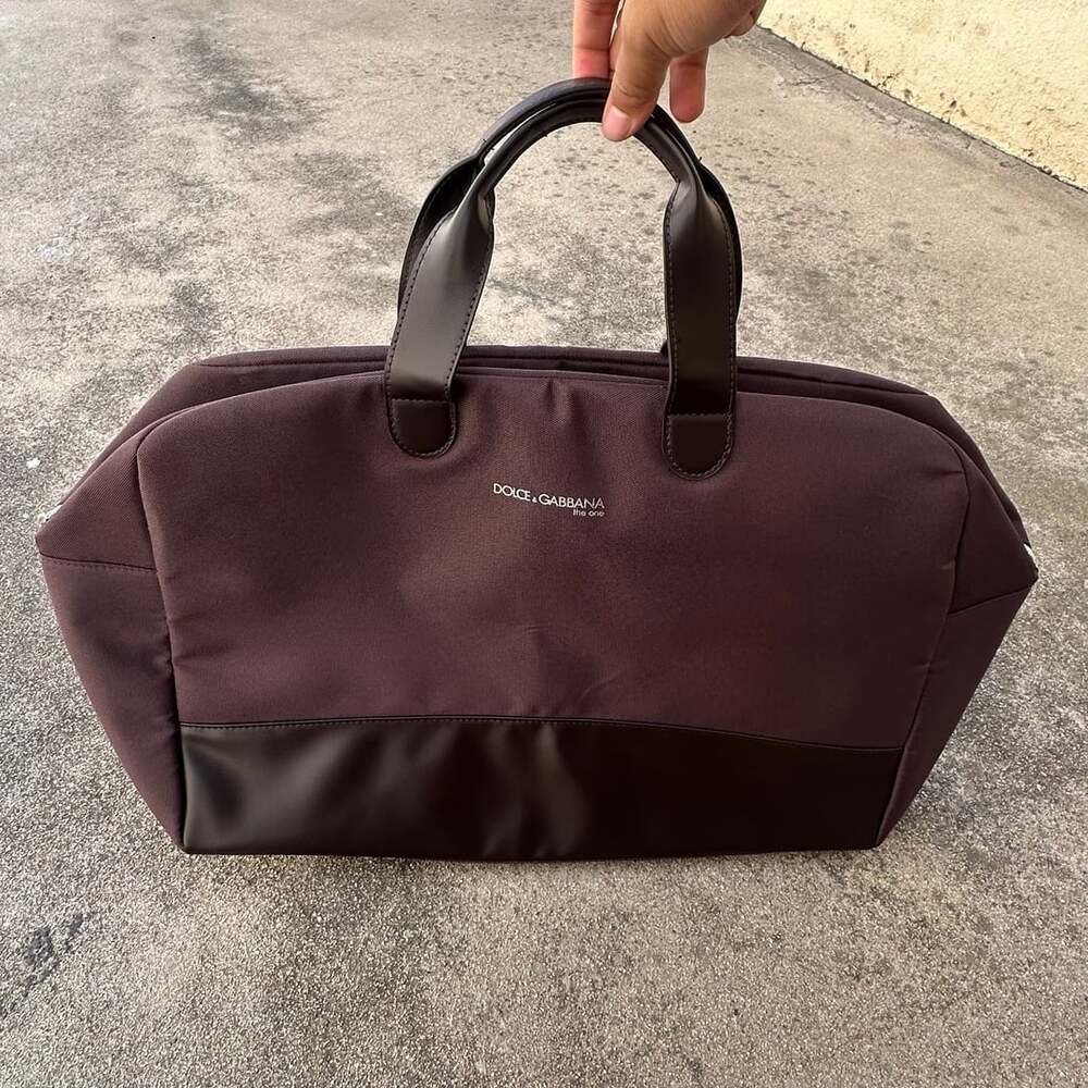 Dolce & Gabbana The One Dark Brown Overnight Weekender Tote Gym Duffle Bag